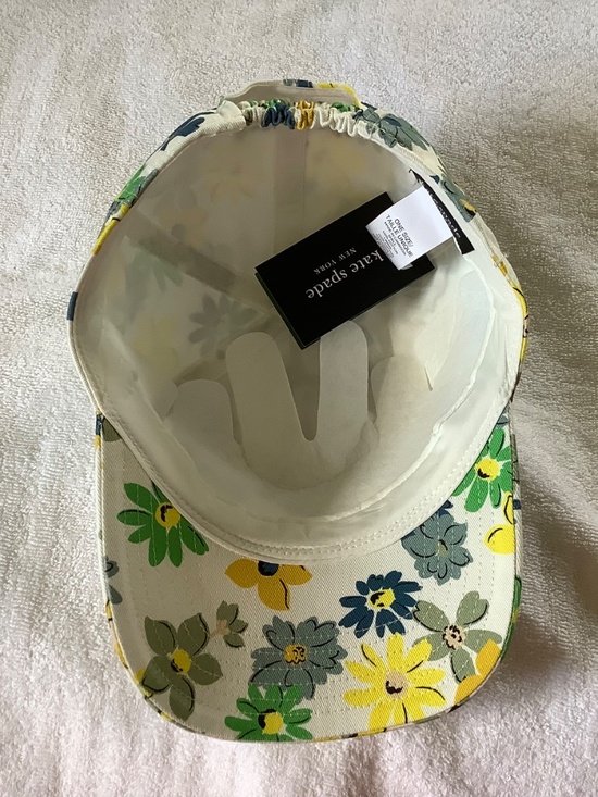 Kate Spade French Cream Floral Baseball Cap OS main image 6